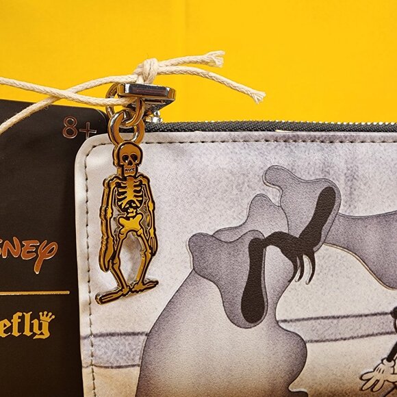 Loungefly Disney Mickey Haunted House Skeleton Dance Halloween Flap Wallet NEW - Picture 2 of 13